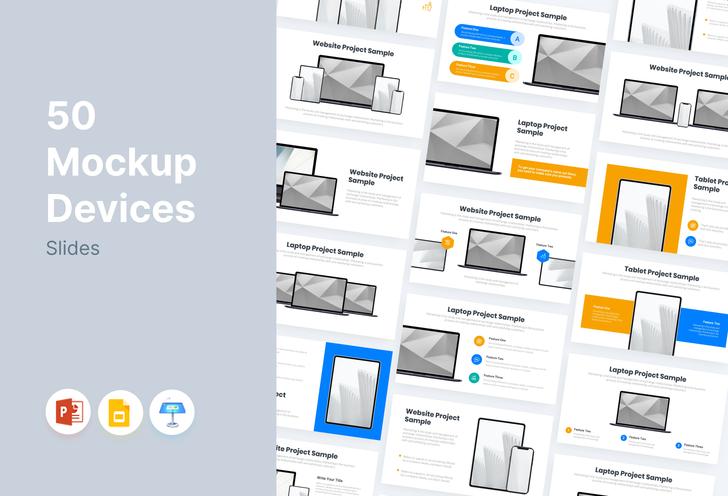 Mẫu Template Mockup Devices Slides 2 Reviews